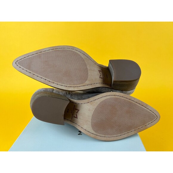 Marc Fisher LTD Deni Booties Ankle Boots Womens 10 M Brown Suede Studded NWB - Picture 10 of 12